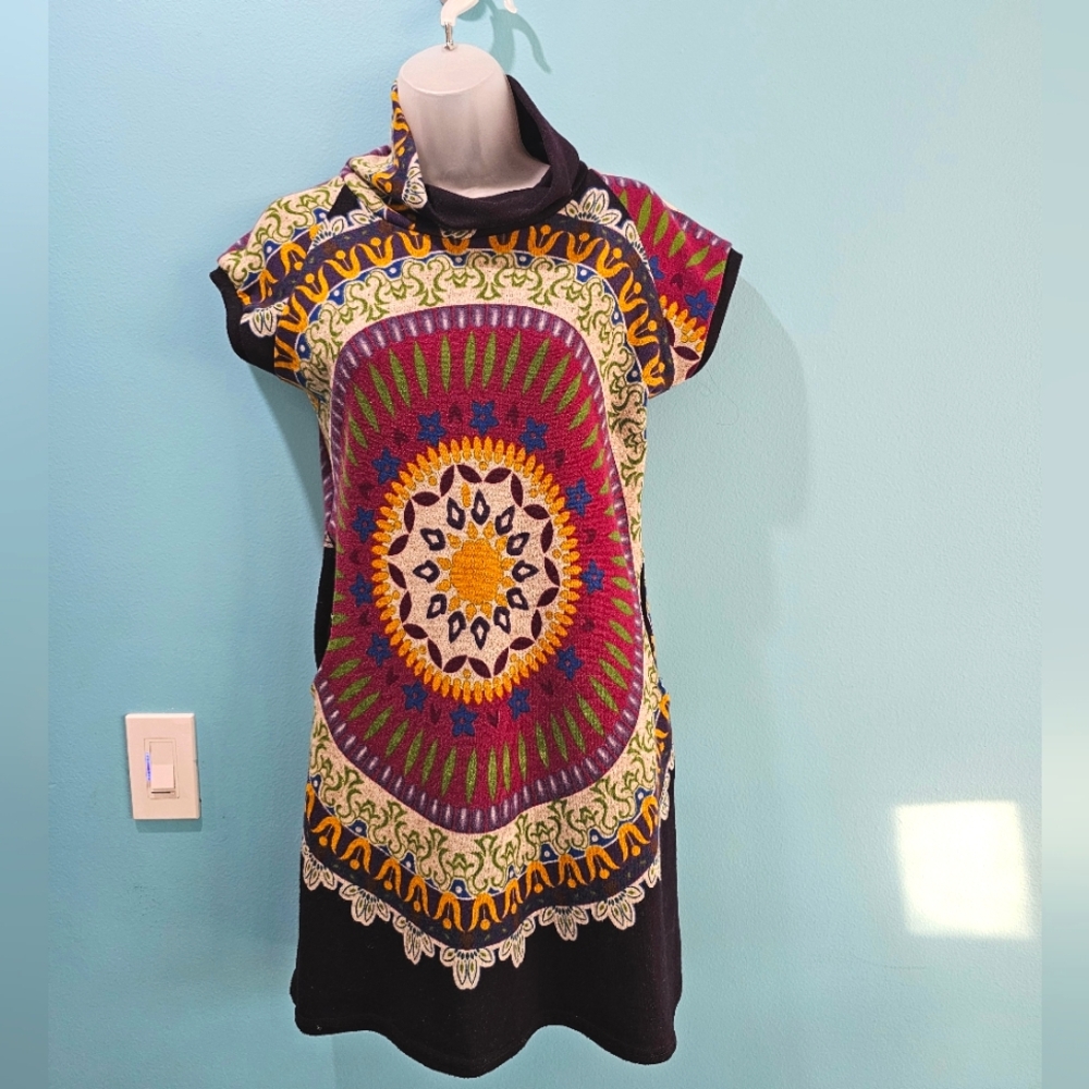 Luna Claire Colorful Mandala Mini Dress